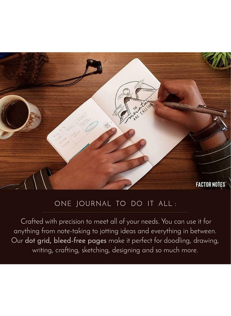 FACTOR NOTES دفتر ملاحظات بحجم A5 عادي 100 جرام سمك 144 صفحة - Image 4